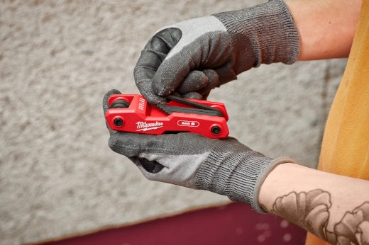 Milwaukee 48-22-2181 - 9-Key Folding Hex Key Set - SAE