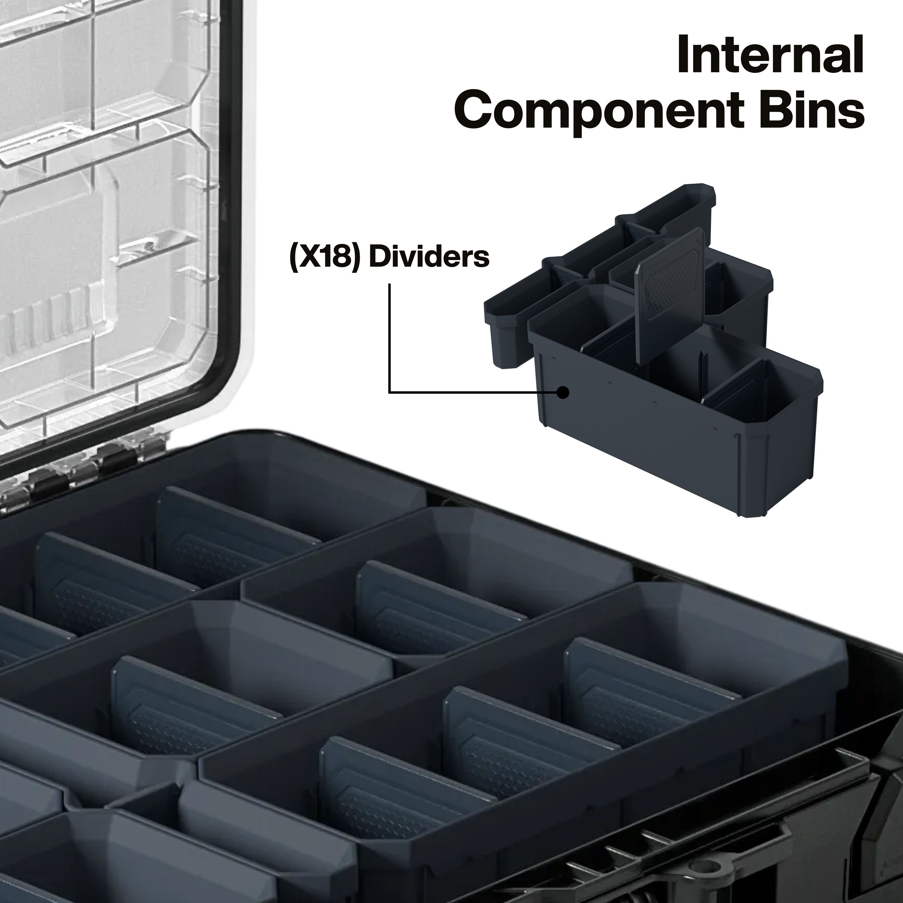 KLEIN 548BLKSTK - Limited Edition MODbox™ Blackout 3-Piece Storage Set
