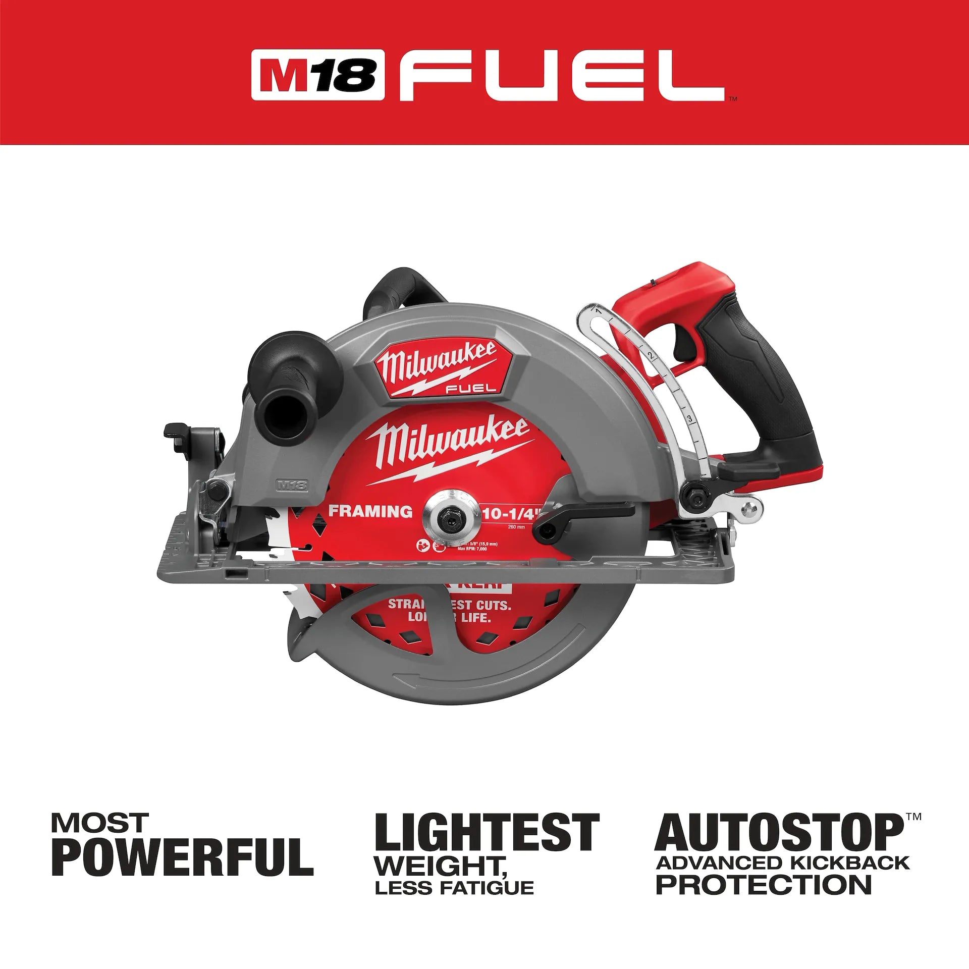 Milwaukee 3026-20 - M18 FUEL™ 10-1/4" Rear Handle Circular Saw