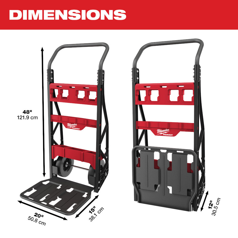 Milwaukee 48-22-8415 - PACKOUT™ 2-Wheel Cart - Wise Line Tools
