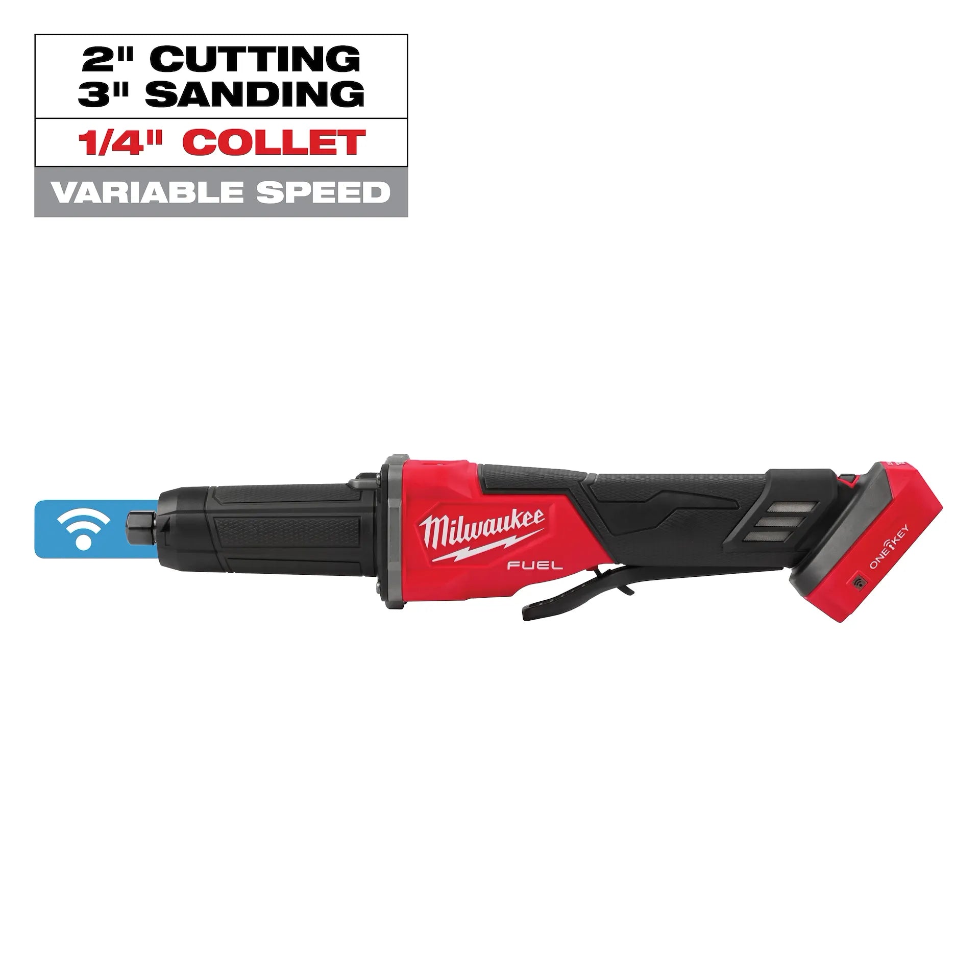 Milwaukee 2984-20 - M18 FUEL™ Variable Speed, Braking Die Grinder, Paddle Switch w/ ONE-KEY™