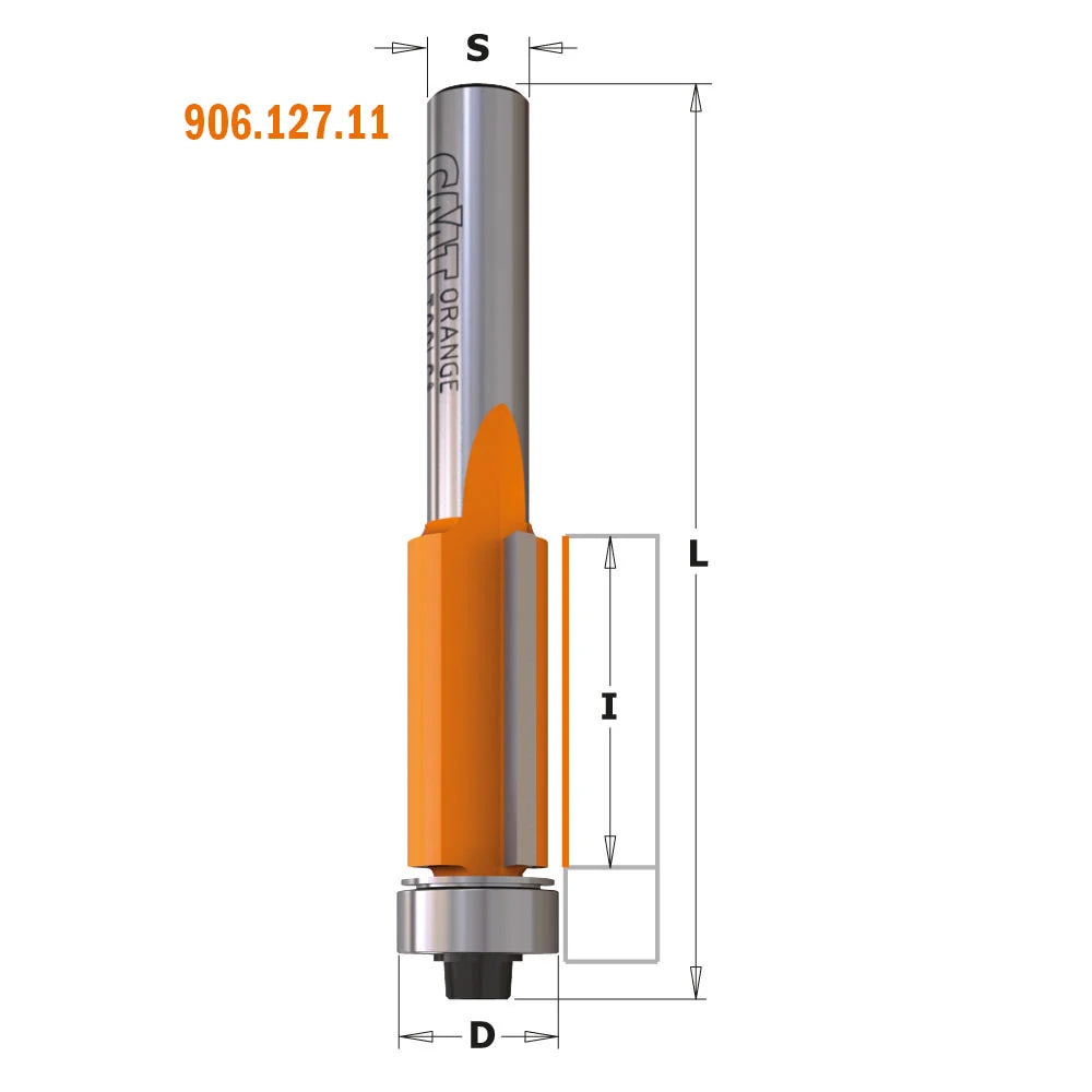 CMT 806.227.11 - 1/4" Shank 1" Flush Trim Router BIt