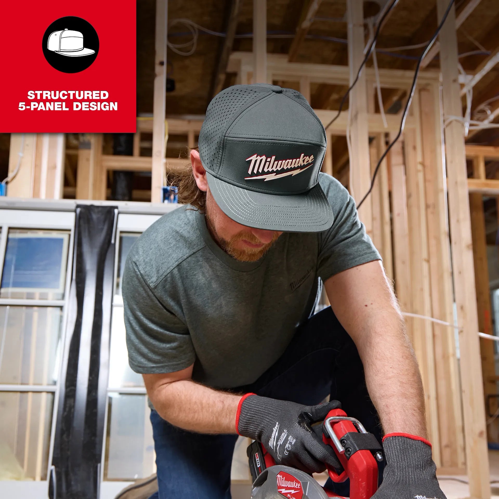 Milwaukee M771B - Flat Brim Snapback