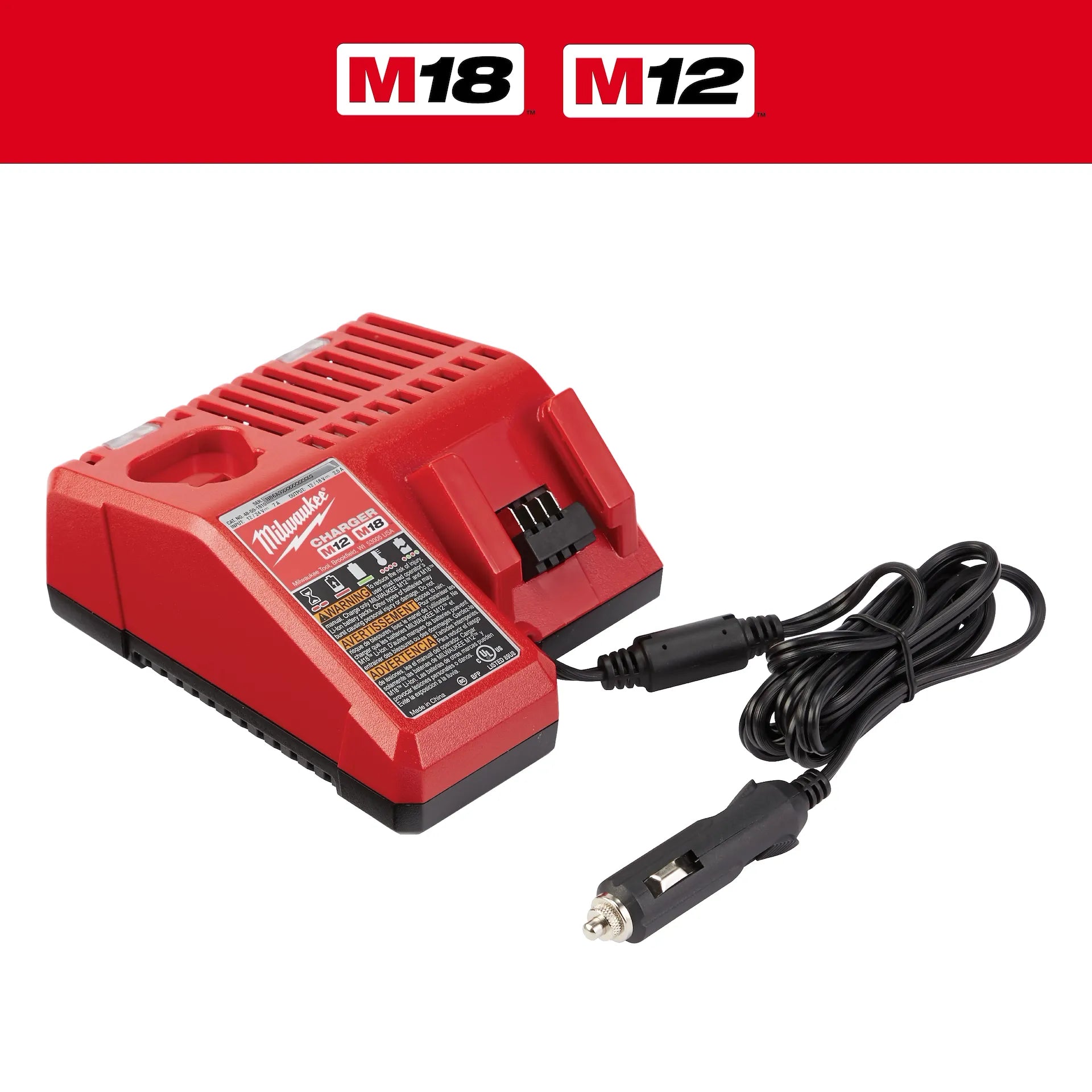 Milwaukee 48-59-1810 - M18™ / M12™ Vehicle Charger