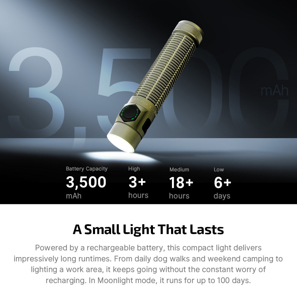 Olight Baton Ultra Dual Switch High Lumen Compact EDC Flashlight