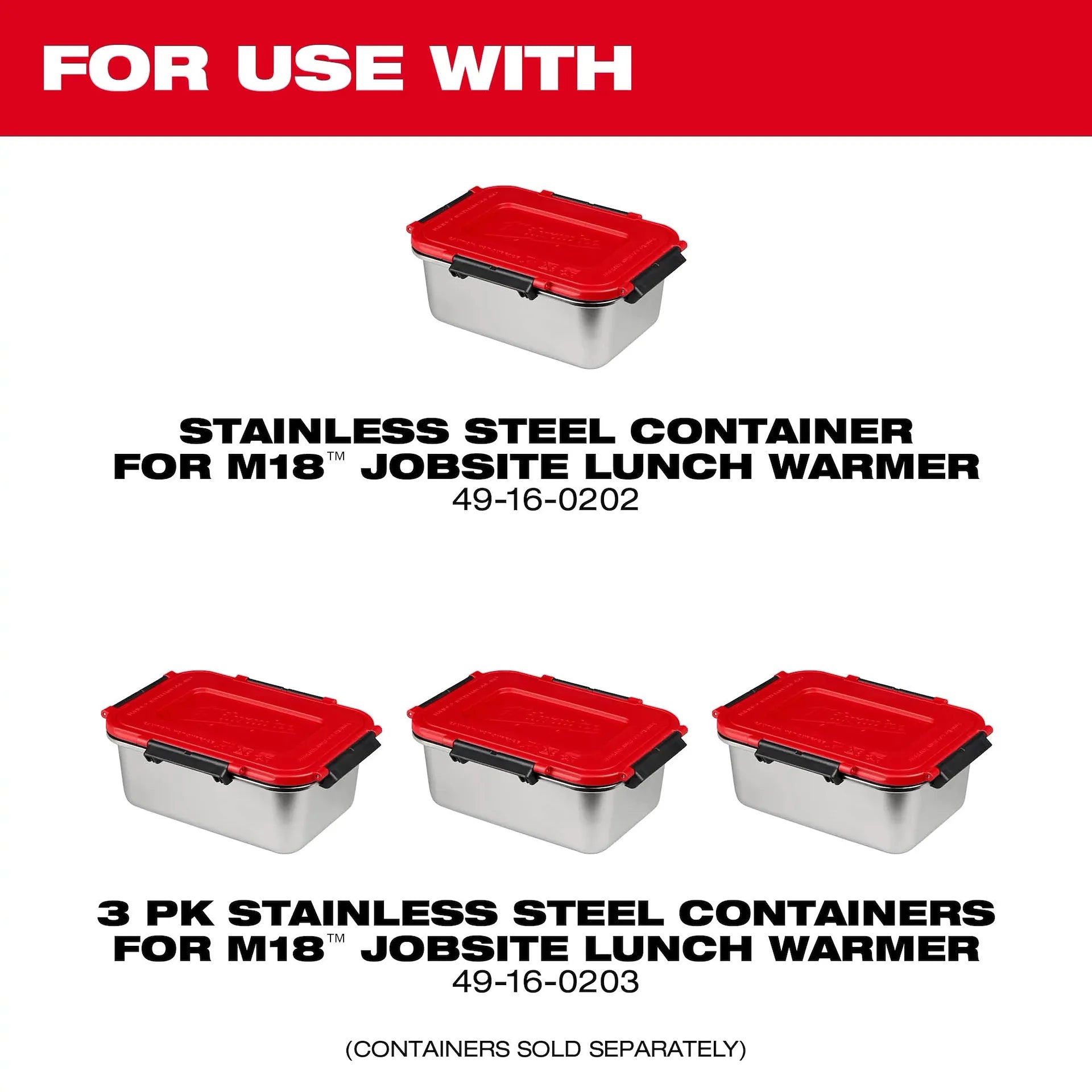 Milwaukee 0811-20 - M18™ PACKOUT Compatible Jobsite Lunch Warmer