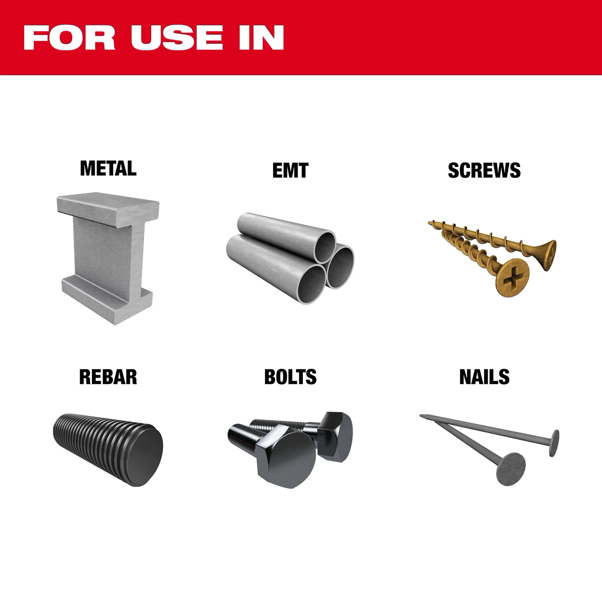Milwaukee 49-25-1569 - 1-3/8" NITRUS™ Carbide Extreme Metal Universal Fit Oscillating Multi-Tool Blade (10 PK)