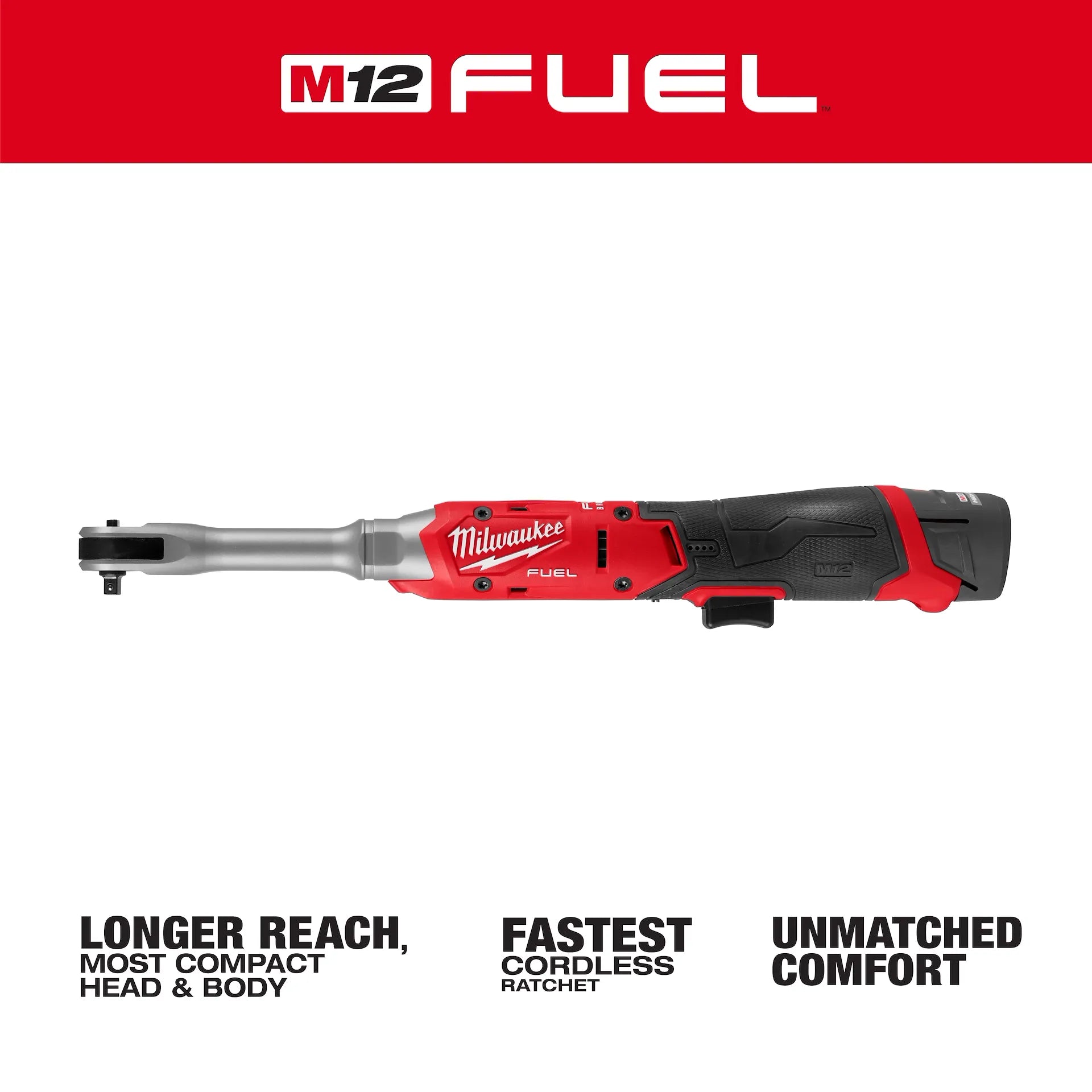 Milwaukee 3058-21 - M12 FUEL™ 1/4" Extended Reach Ratchet Kit
