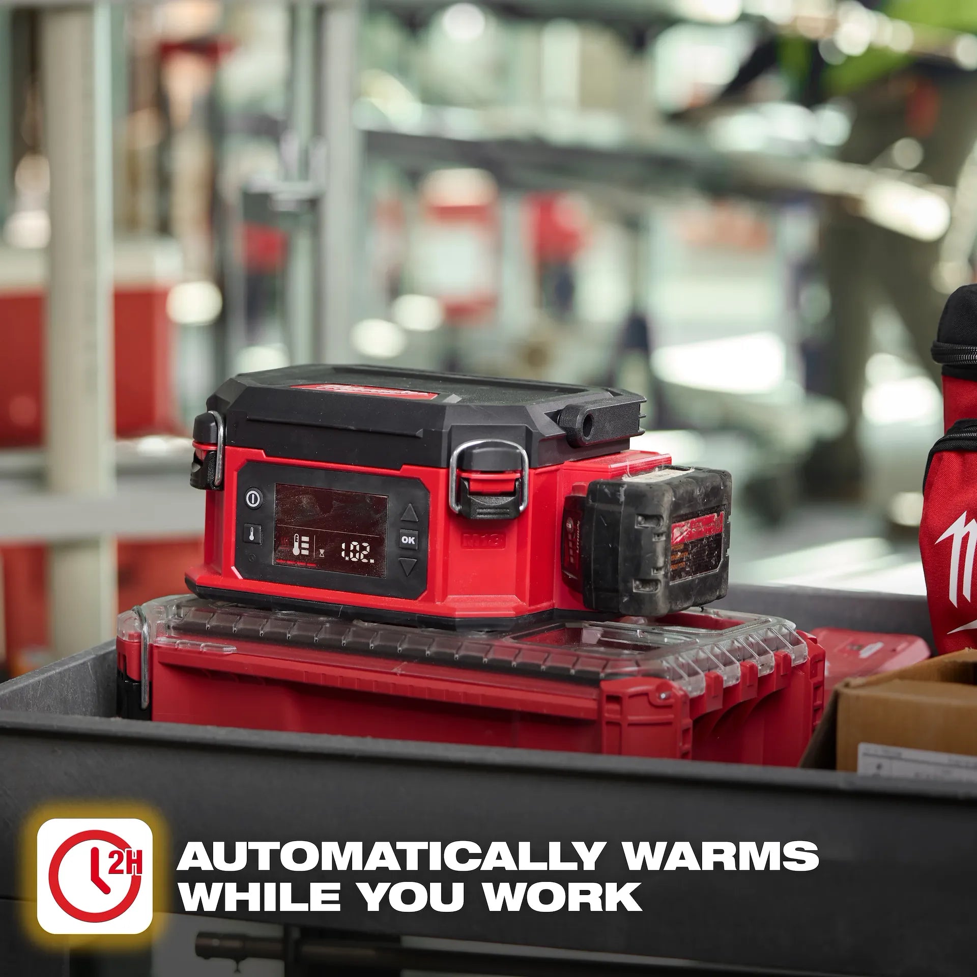 Milwaukee 0811-20 - M18™ PACKOUT Compatible Jobsite Lunch Warmer