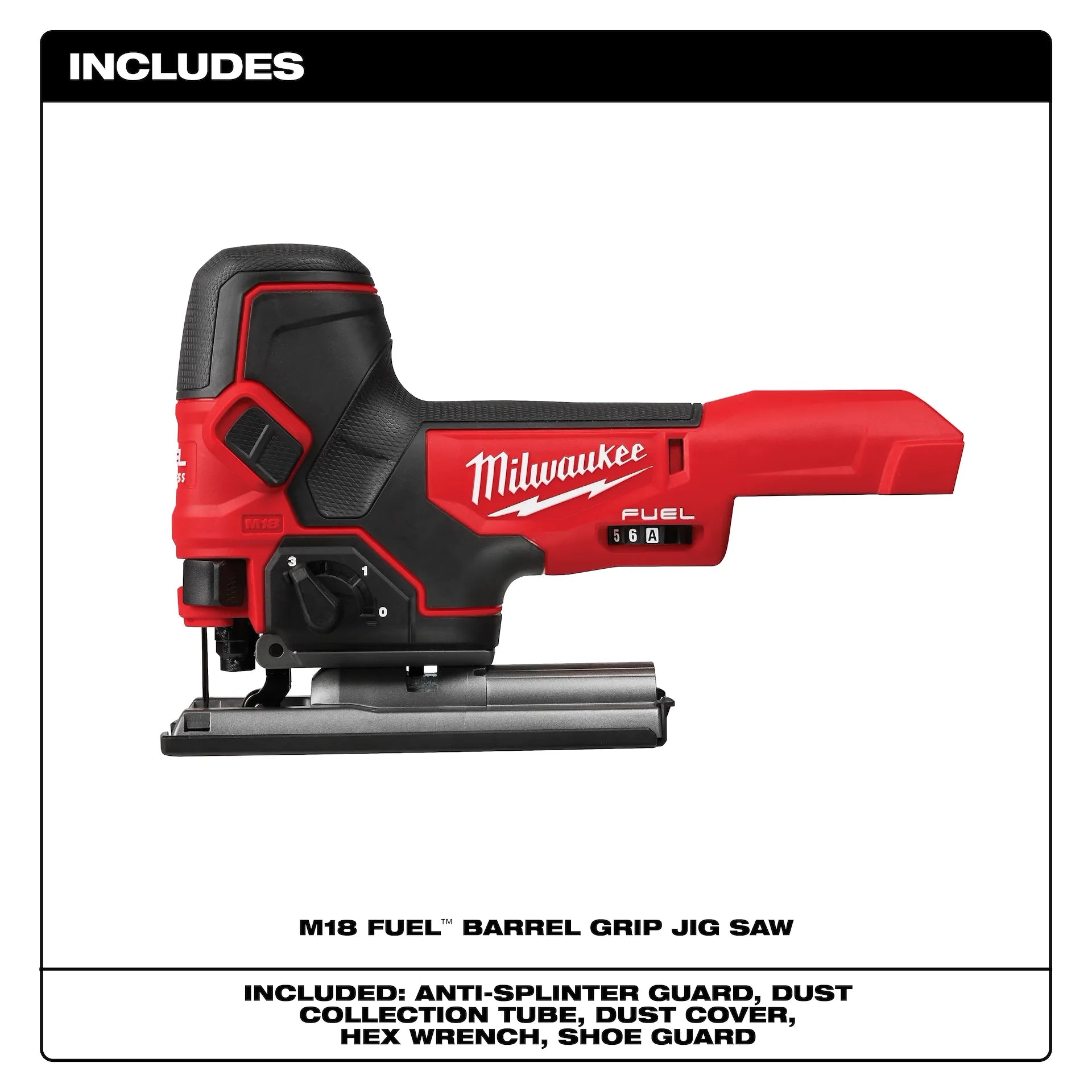 Milwaukee 2737B-20 - M18 FUEL Barrel Grip Jig Saw