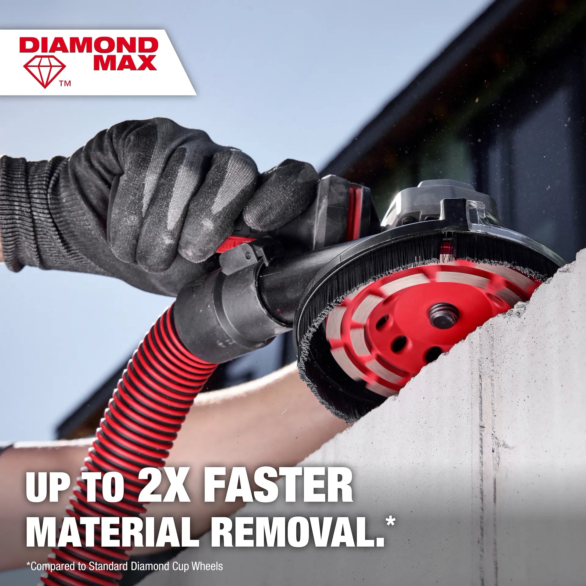 Milwaukee 49-93-7750 - 4" DIAMOND MAX™ Double Row Cup Wheel