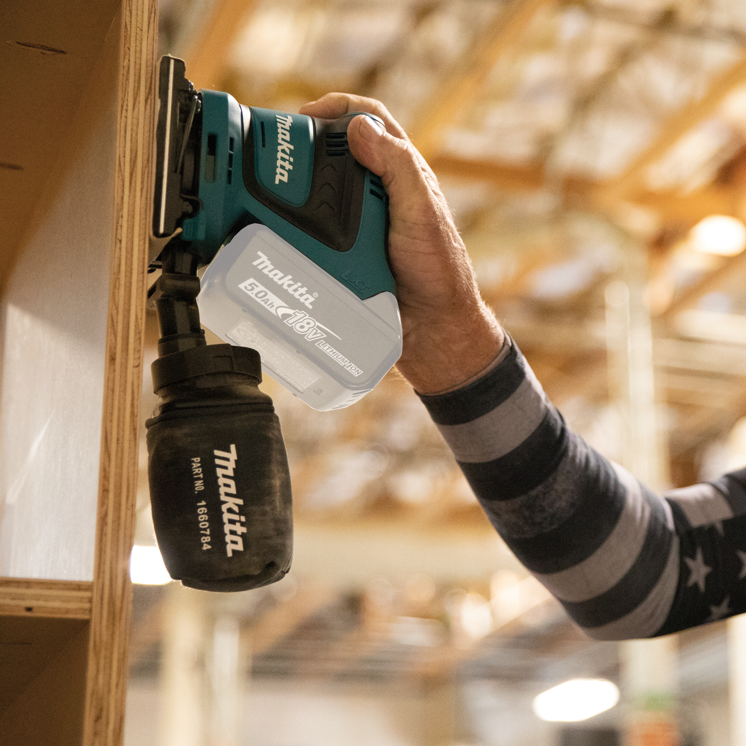 Makita XOB02Z - 18V LXT® Lithium‑Ion Cordless 1/4 Sheet Finishing Sander