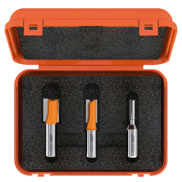CMT 811.001.11 - 3 Piece Plywood Groove Router Bit Set