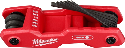 Milwaukee 48-22-2181 - 9-Key Folding Hex Key Set - SAE