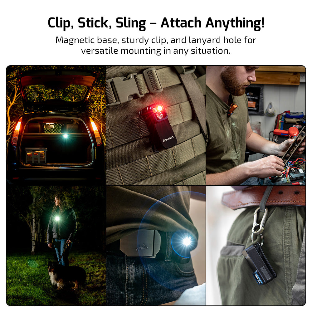 Oclip Pro Clip-On Magnetic EDC Flashlight