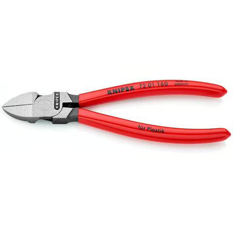 Knipex 7201160SB - 7-1/4" Diagonal Cutters for Plastics