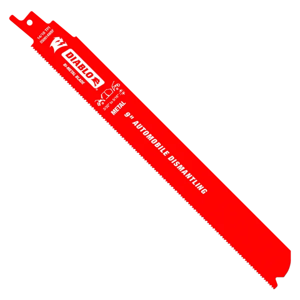 Diablo DS0914WBF25 - 9" 14/18 TPI Bi-Metal Reciprocating Saw Blades for Auto Dismantling (25-pk)
