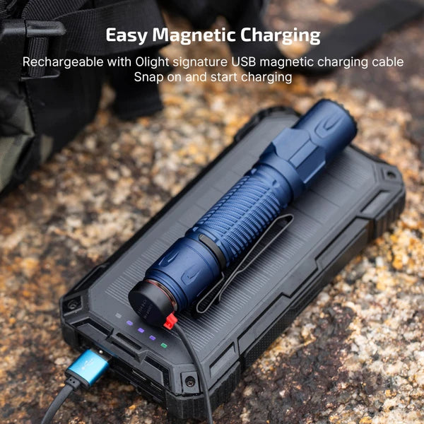 Olight Warrior Ultra 2,500 Lumen Tactical Flashlight - Navy Blue