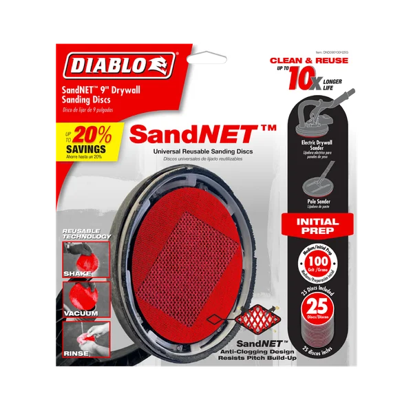 Diablo 9" Sand Demon™ 100-Grit Sanding Discs for Drywall