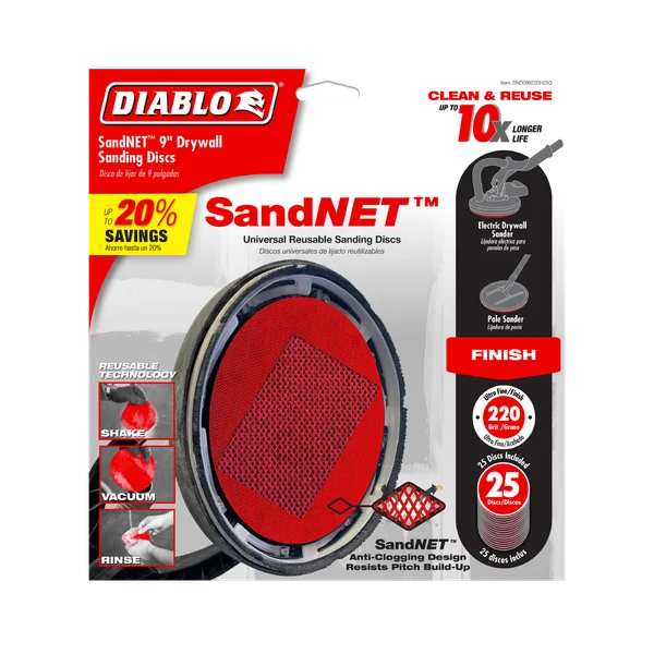Diablo 9" Sand Demon™ 220-Grit Sanding Discs for Drywall