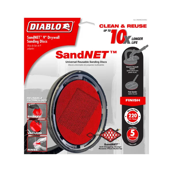 Diablo 9" Sand Demon™ 220-Grit Sanding Discs for Drywall