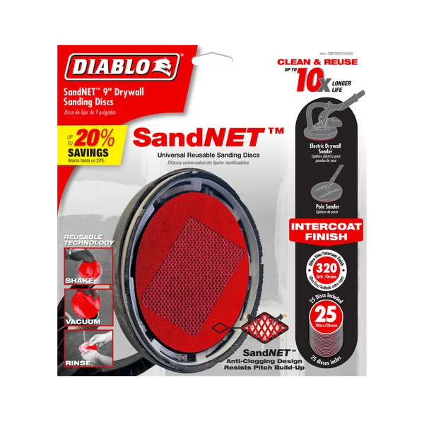 Diablo 9" Sand Demon™ 320-Grit Sanding Discs for Drywall