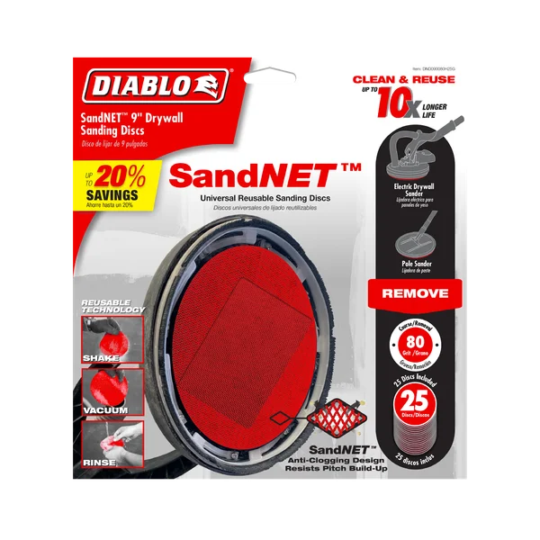 Diablo 9" Sand Demon™ 80-Grit Sanding Discs for Drywall