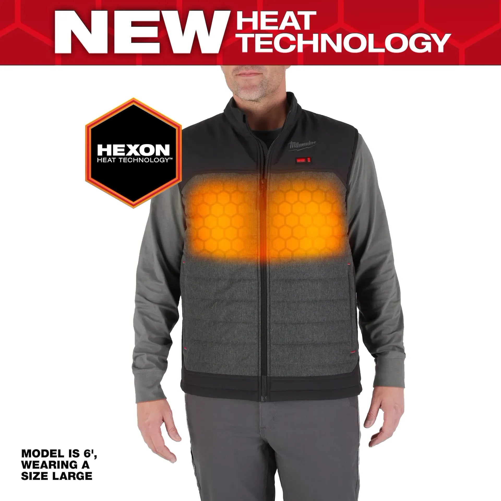 Milwaukee Men's Gray AXIS Heated Vest Kit