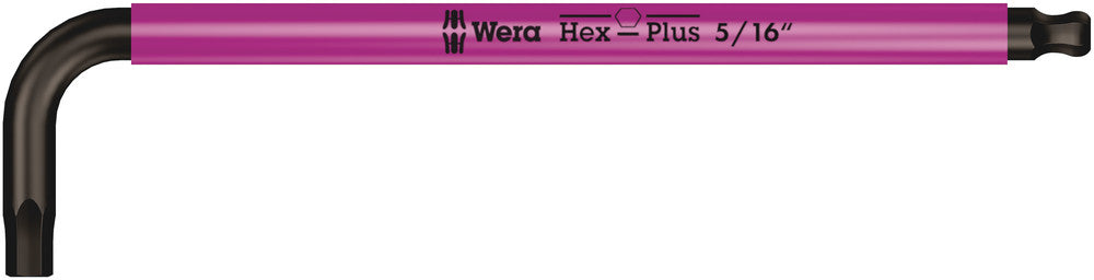 Wera 022637 5/16" x 195mm Hex + Ball End Hex L-key (Pink) - Wise Line Tools
