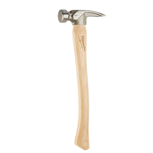 Milwaukee 48-22-9419 - 19oz Milled Face Hickory Handle Framing Hammer