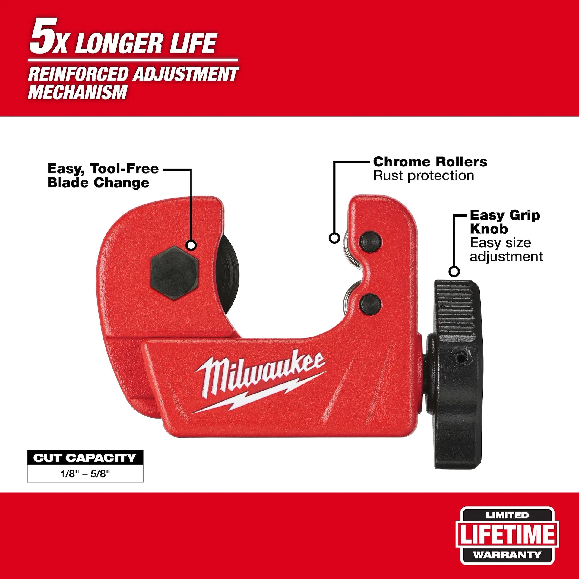Milwaukee 48-22-4250 - 1/2" Mini Copper Tubing Cutter