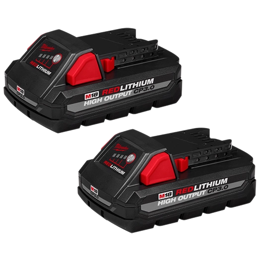 Milwaukee 48-11-1837 - M18™ REDLITHIUM™ HIGH OUTPUT™ CP3.0 Battery 2-Pack
