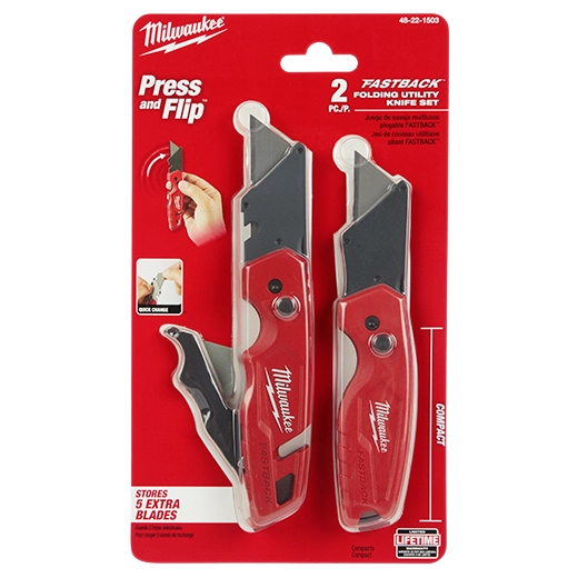 Milwaukee 48-22-1503 - FASTBACK Folding Utility Knife Set