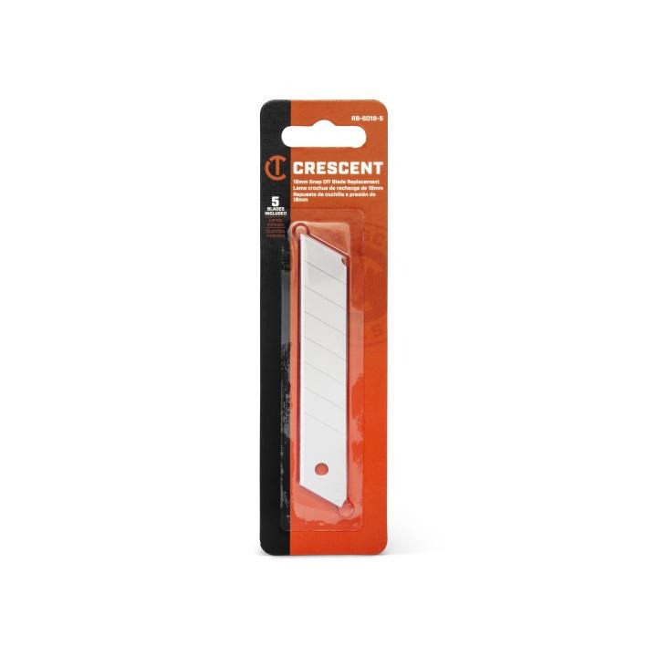 Crescent RB-SO18-5 - 18mm Snap-Off Replacement Blades - 5 Pack