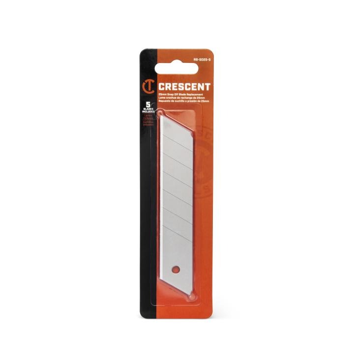 Crescent RB-SO25-5 - 25mm Snap-Off Replacement Blades - 5 Pack