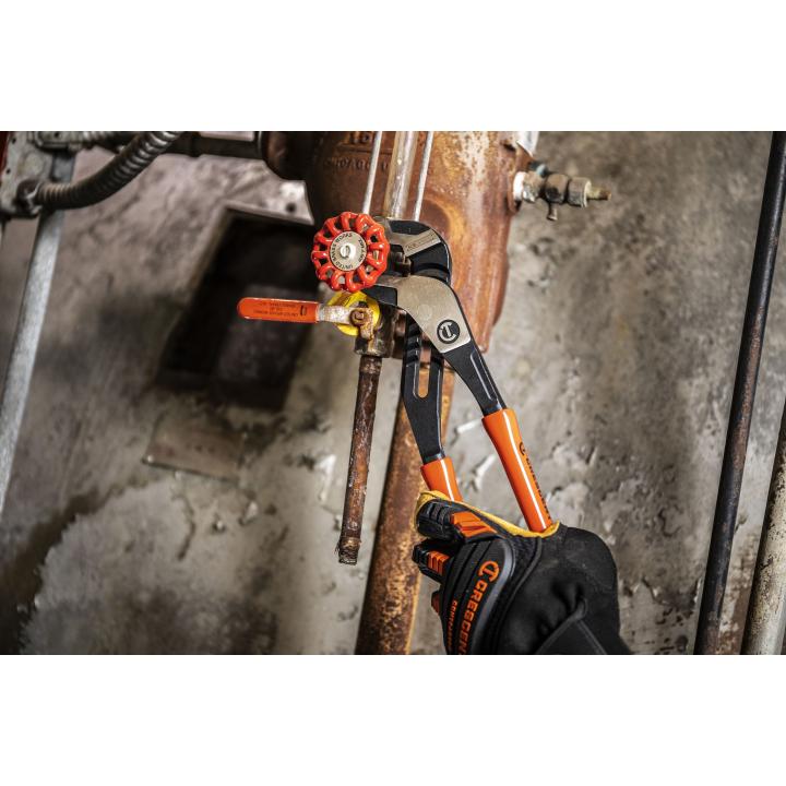 Crescent RTZ28 - 8" Z2 K9 Straight Jaw Dipped Handle Tongue and Groove Pliers