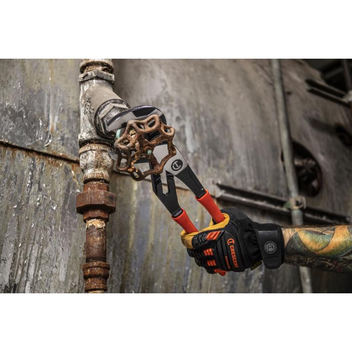 Crescent RTZ28 - 8" Z2 K9 Straight Jaw Dipped Handle Tongue and Groove Pliers