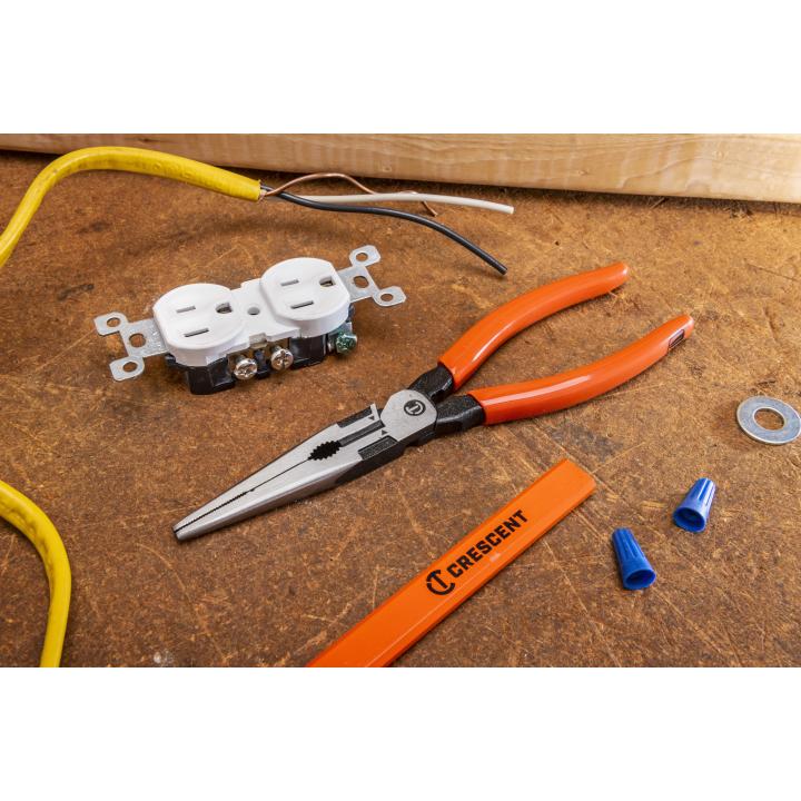 Crescent Z6548-06 - 8" Long Nose Pliers Dipped Handle Pliers