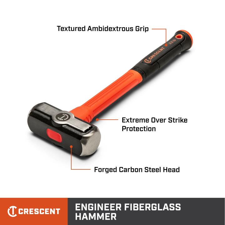 Crescent CHFENG64 - 4 Lb. Fiberglass Engineer Hammer