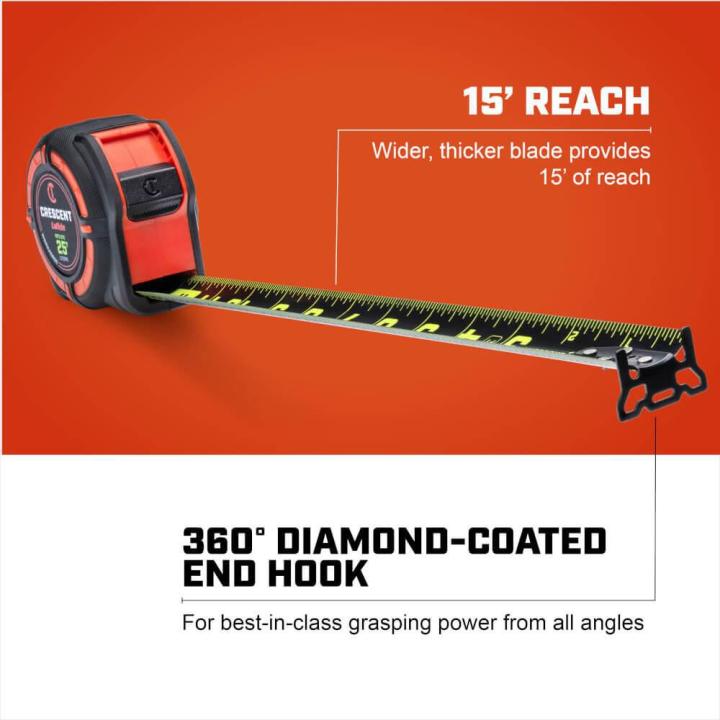 Crescent L1125NE - 1-1/4" x 25' WORKHORSE NITE EYE™ Tape Measure