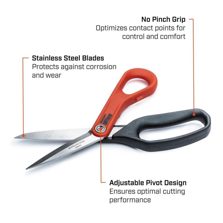 Crescent CW812S - 8-1/2" Stainless Steel All Purpose Tradesman Shears
