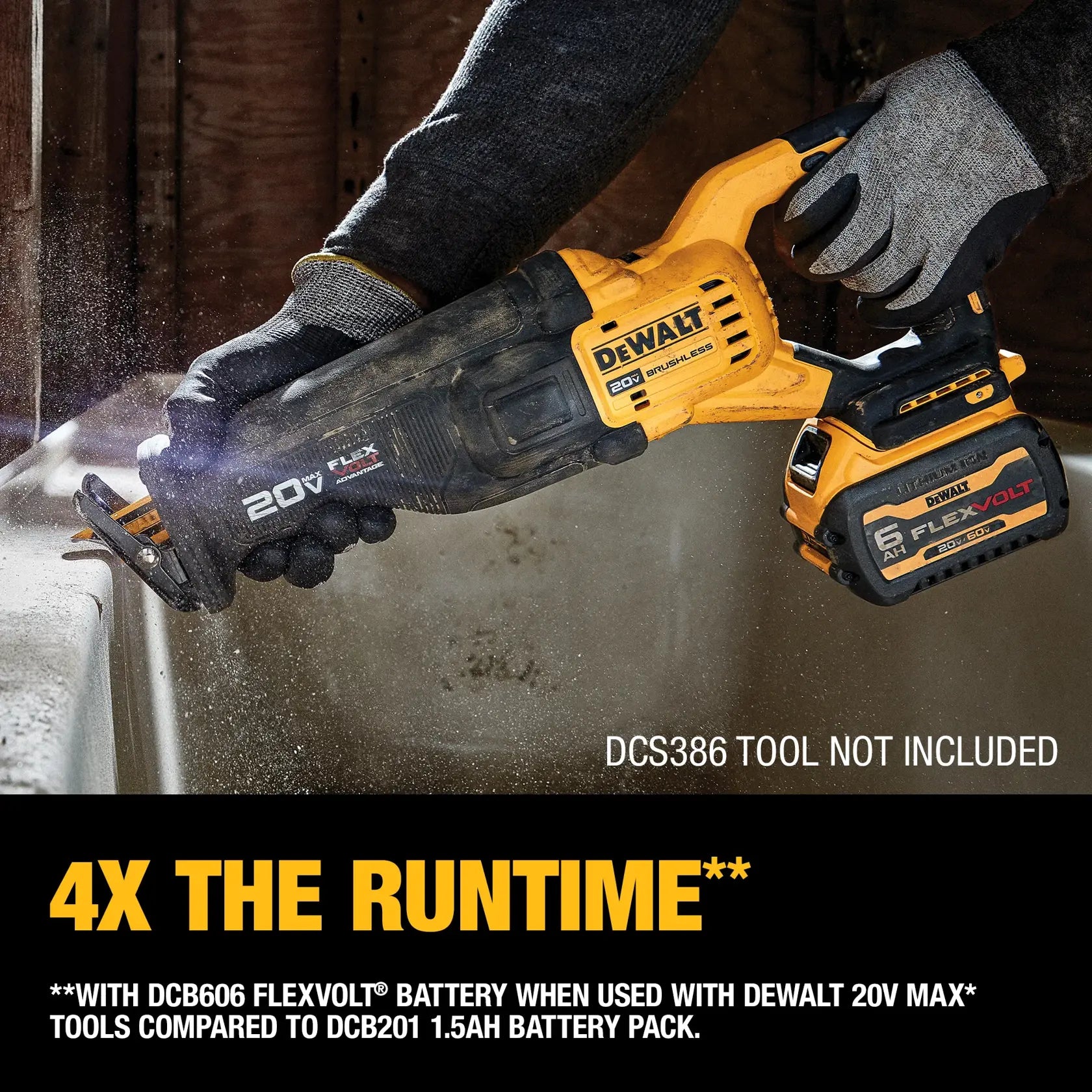 DEWALT DCB606 - 20V MAX/60V MAX FLEXVOLT 6Ah Battery