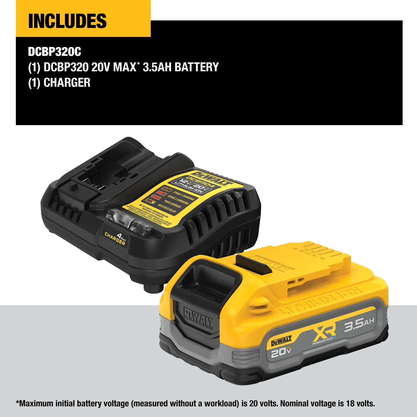 DEWALT DCBP320C - 20V MAX XR 3.5Ah Battery Kit