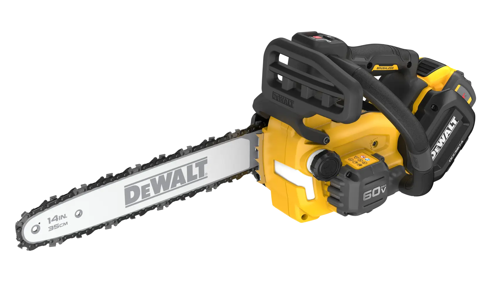 DEWALT DCCS674X2 - 60V MAX 14-in. Brushless Cordless Top Handle Chainsaw Kit