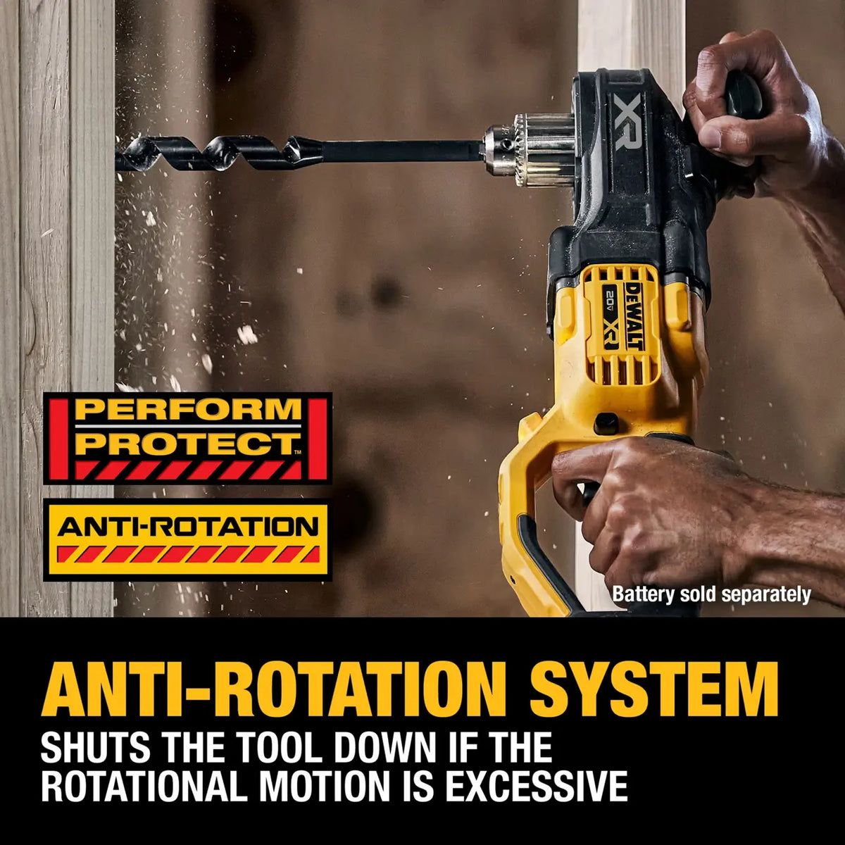 DEWALT DCD446B - 20V MAX* XR® Brushless Cordless 1/2 in. Compact Stud & Joist Drill