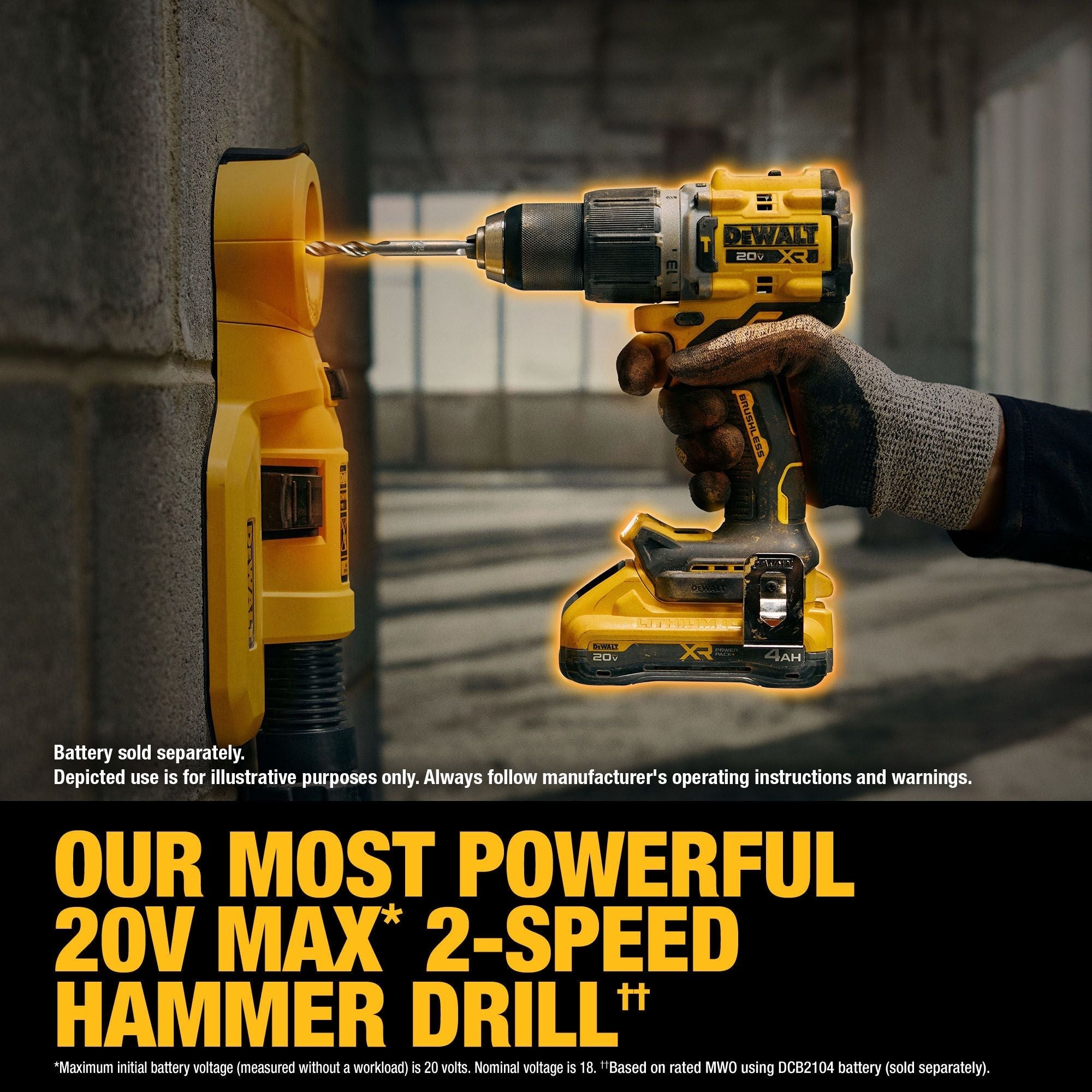 DEWALT DCD806B – DEWALT 20V MAX* XR® Brushless Cordless 1/2 in. Hammer Drill (Tool Only) DEWALT