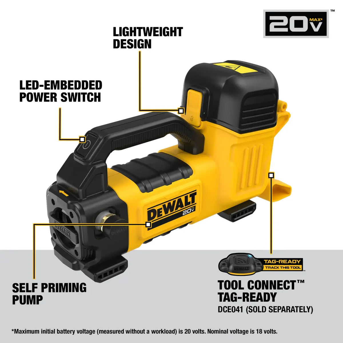 DEWALT DCE050P1 - 20V MAX* Transfer Pump Kit