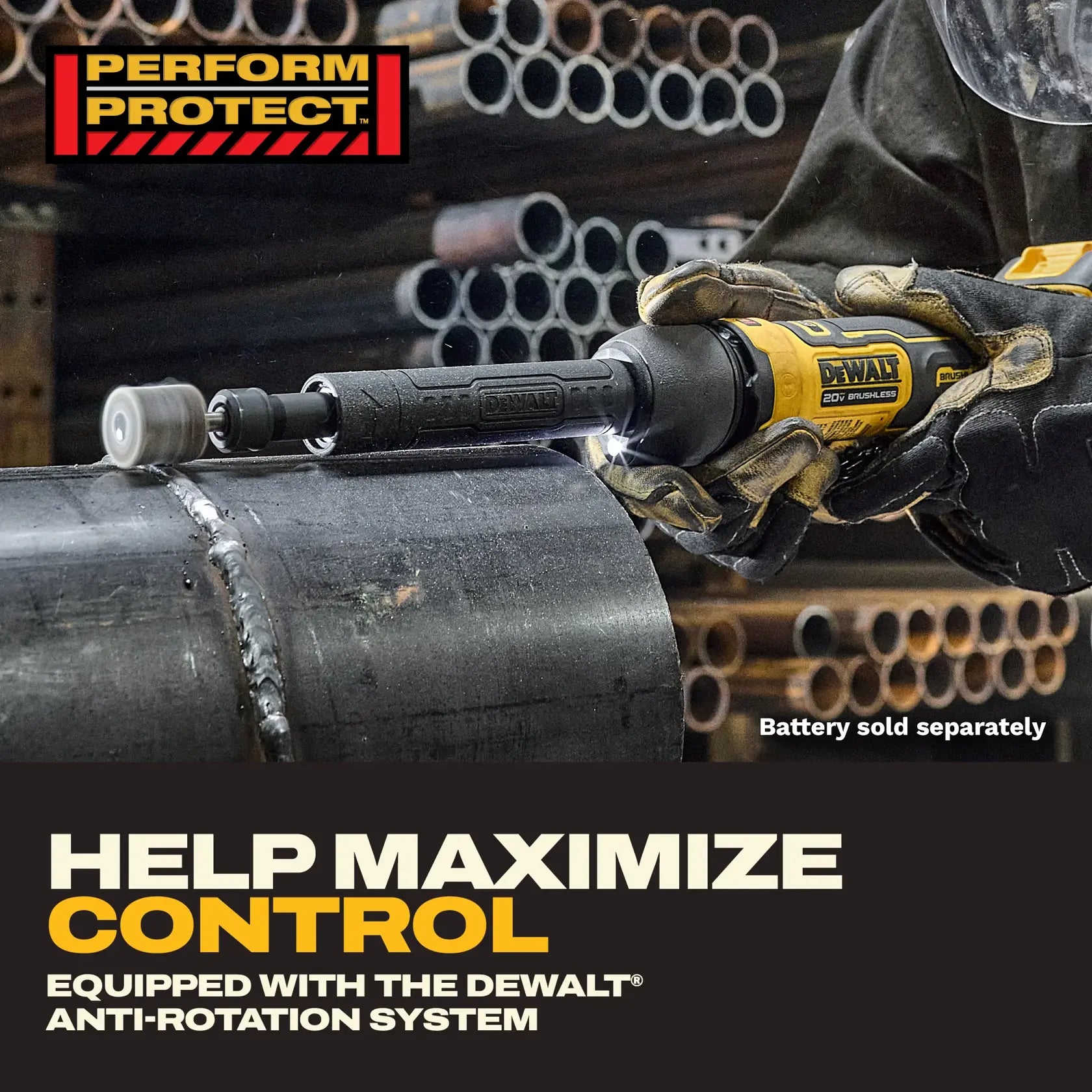 DEWALT DCG420XB - ATOMIC™ 20V MAX* Extended Die Grinder (Tool Only)