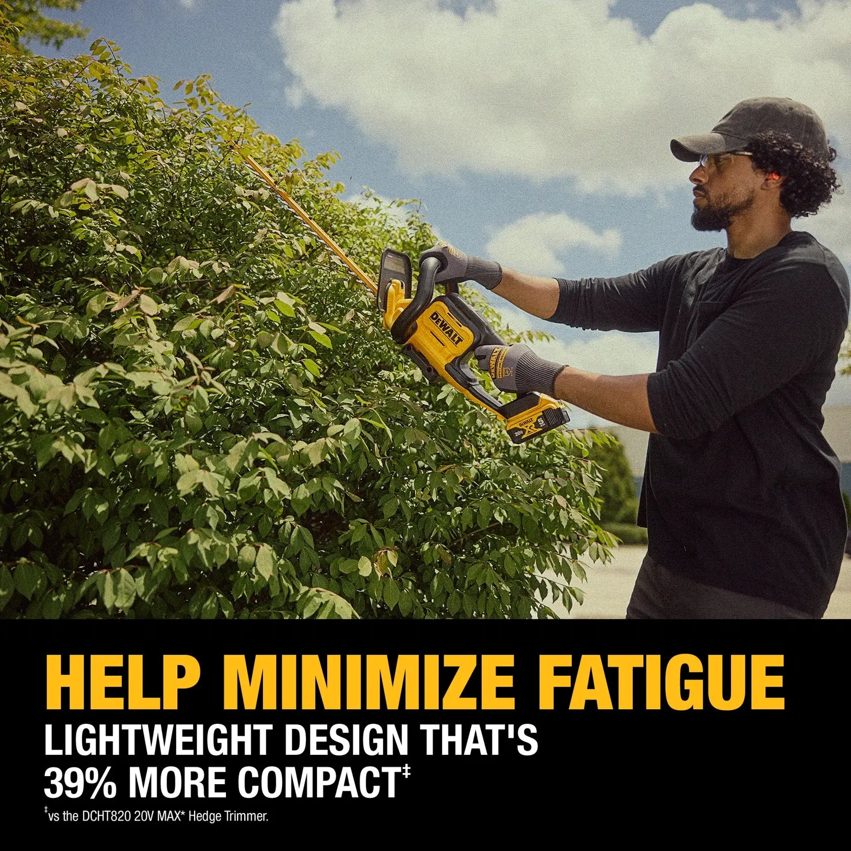 DEWALT DCHT821P1 - 20V MAX 22-in. Cordless Hedge Trimmer Kit