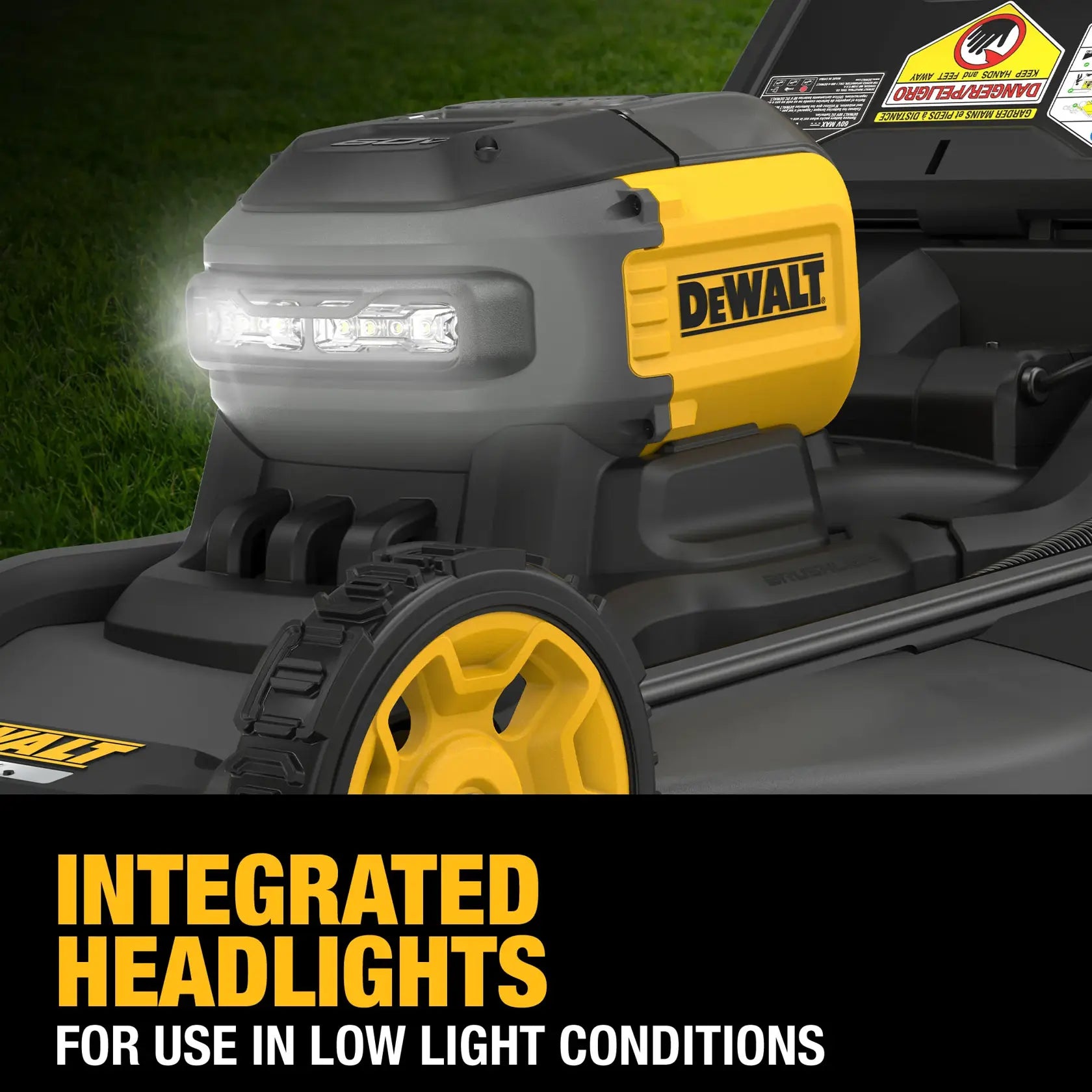 DEWALT DCMWSP700Y2 - 60V MAX 21-in. Brushless Cordless RWD Self-Propelled Lawn Mower Kit
